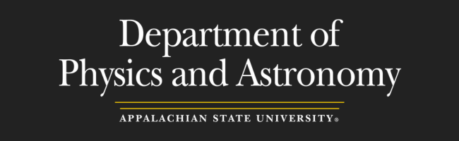 Department of Physics and Astronomy - Appalachian State University